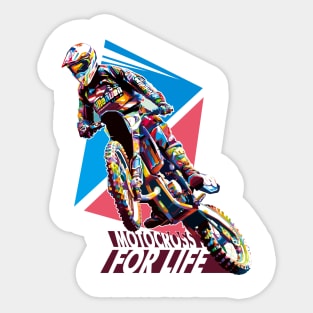 Pop art Motocross Sticker